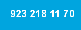 923 218 11 70 923 218 11 70